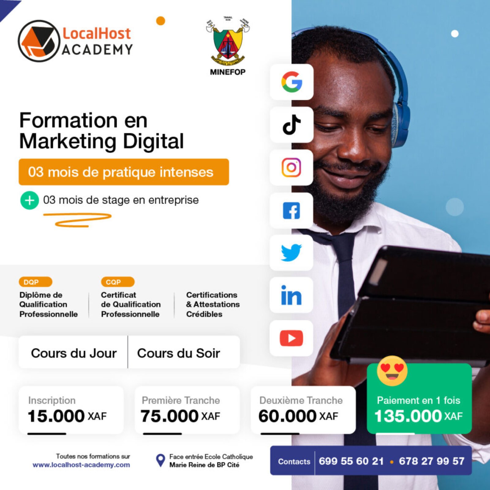 Combien coûte une formation en ligne en marketing digital