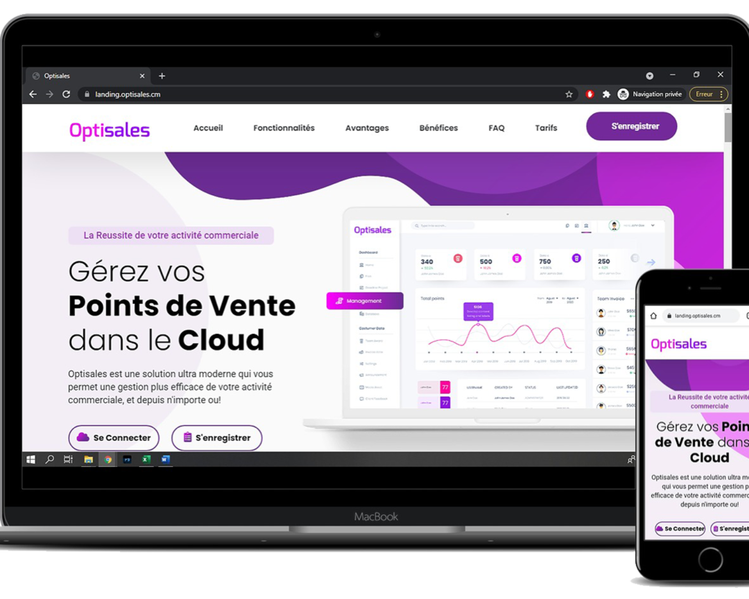 Optisales est une application ultra-complète de Gestion des Points de Ventes