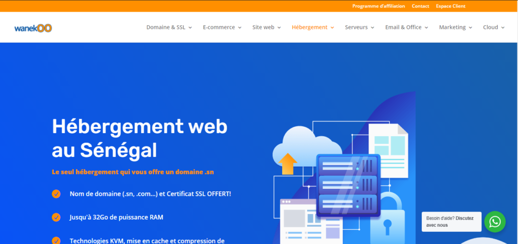 Meilleurs Hébergeurs Web au Sénégal, Entreprise d'hébergement Web au Sénégal