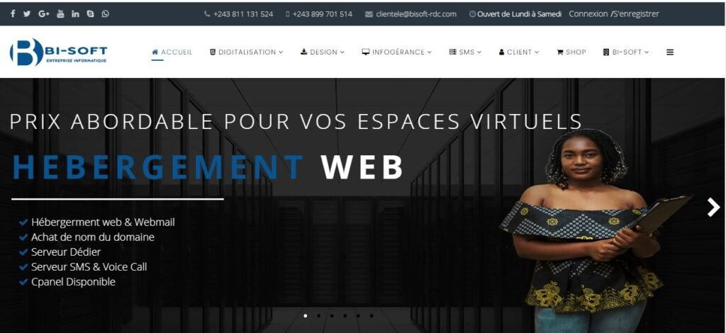 Bienvenue chez BI-SOFT votre hébergeur web