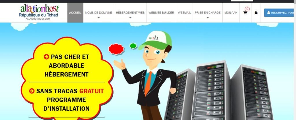 ALLACTIONHOST RÉPUBLIQUE DU TCHAD votre hébergeurs web au Tchad