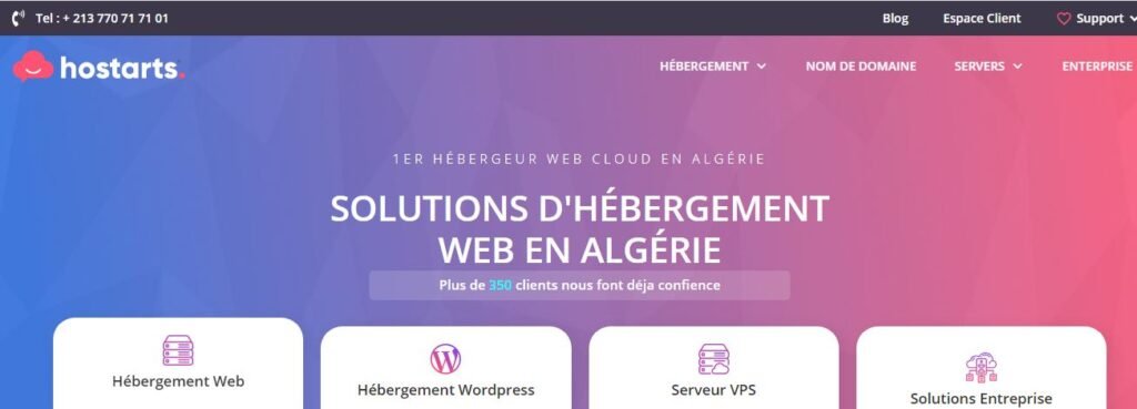 Venez héberger votre site web chez Hostarts