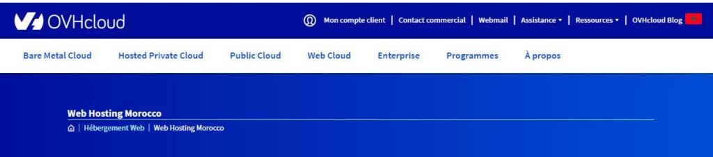 Bienvenue chez OVHcloud votre hébergeur webr