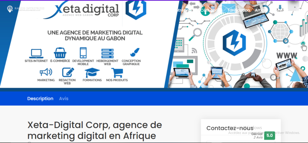 Xeta-Digital Corp, une agence SEO et marketing digital au Gabon