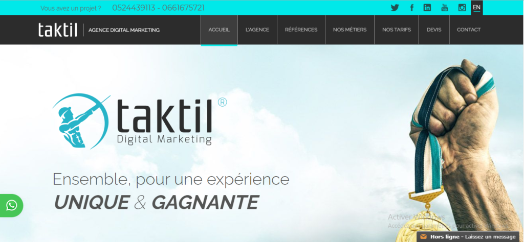 Taktil Communication est une des meilleures agences SEO et marketing digital au Maroc