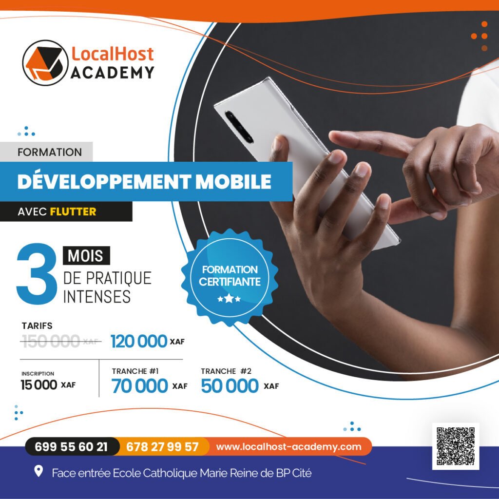 Cours de développement mobile à localhost 