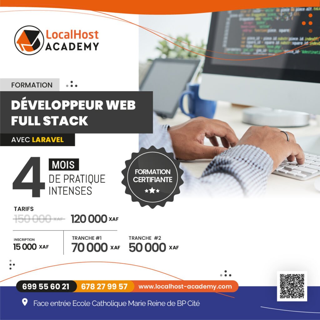 Formation développeur web fullstack à localhost