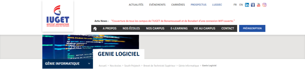 iuget école de formation en génie logiciel