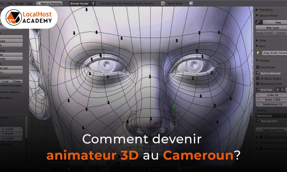 Comment devenir animateur 3D au Cameroun