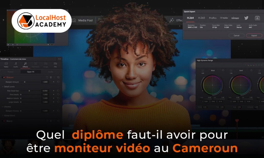 Quel diplôme faut-il avoir pour être monteur vidéo au Cameroun ?