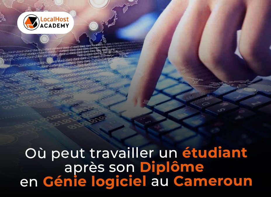 Où peut travailler un étudiant après son diplôme en génie logiciel au Cameroun ?